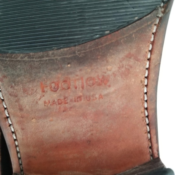Vintage FOOTJOY Classics USA Mens Dress Shoes Brown Leather Bicycle Toe Size 9.5 main image 6